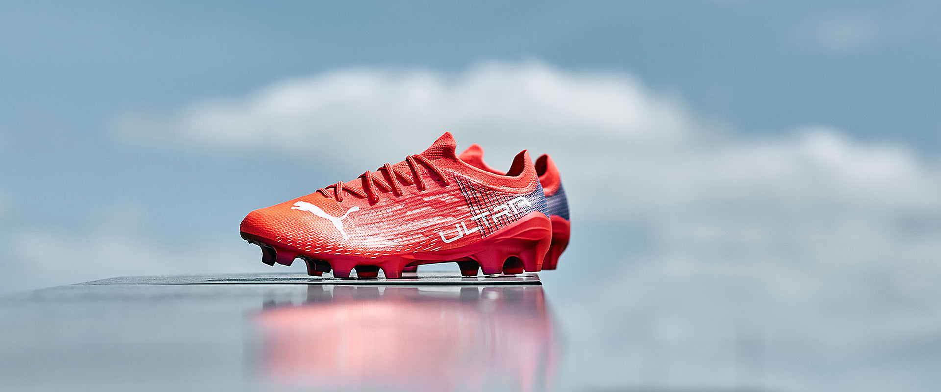 Puma Ultra 1.3 FG/AG - Sunblaze/Puma White/Bluemazing - Mens