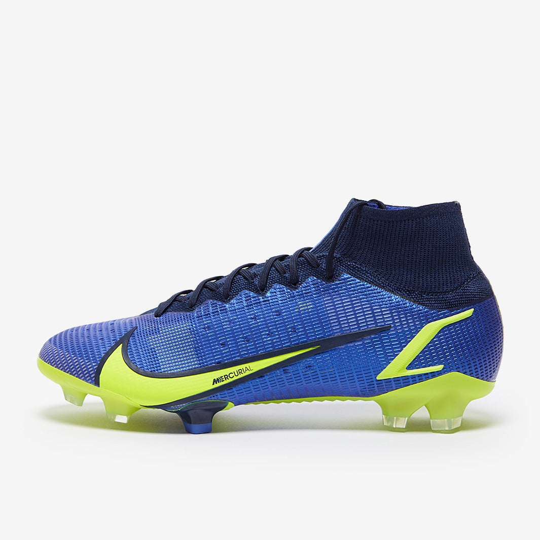 Nike Mercurial Superfly VIII Elite FG - Sapphire/Volt/Blue Void