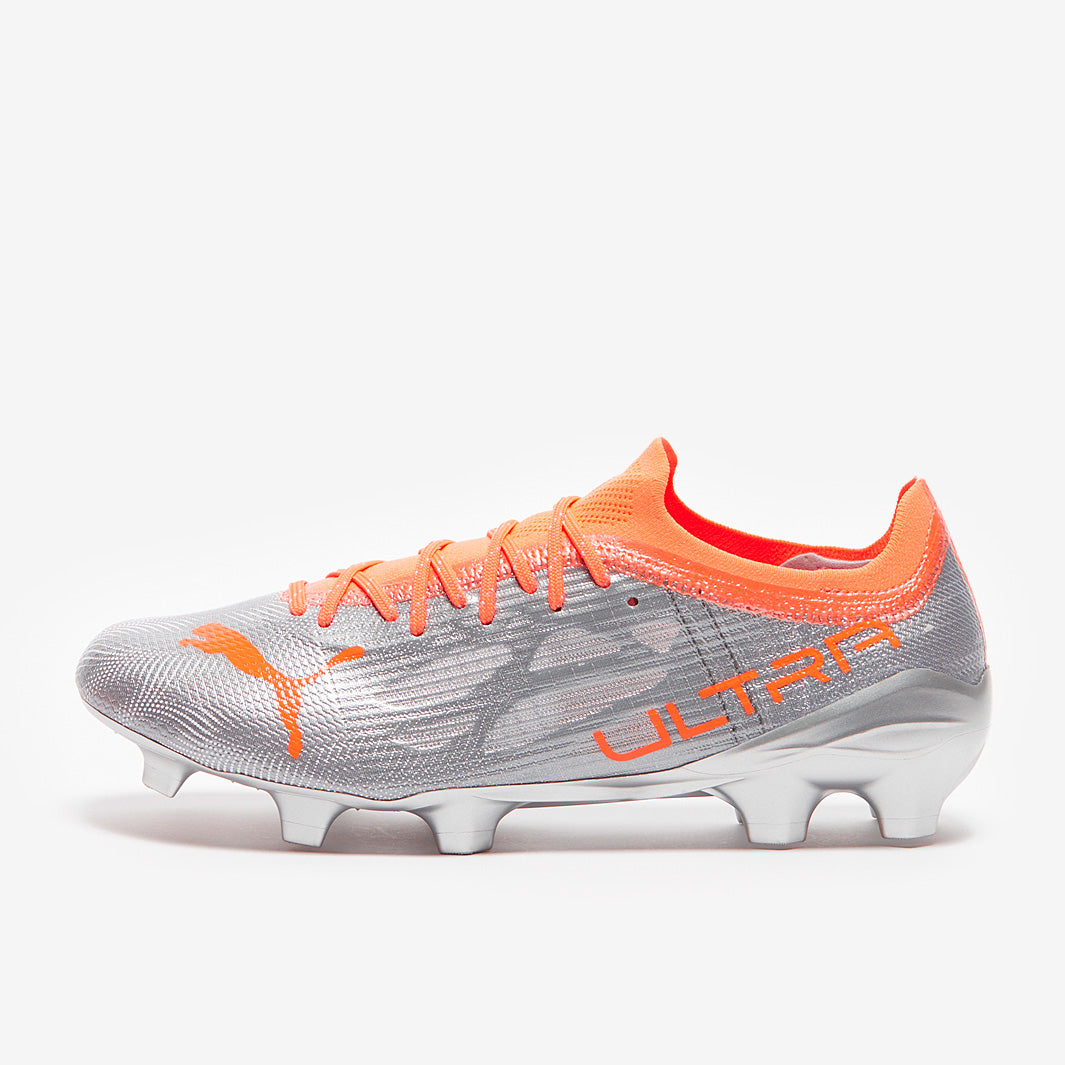Puma Ultra 1.4 FG/AG - Diamond Silver/Neon Citrus - Mens Soccer Cleats