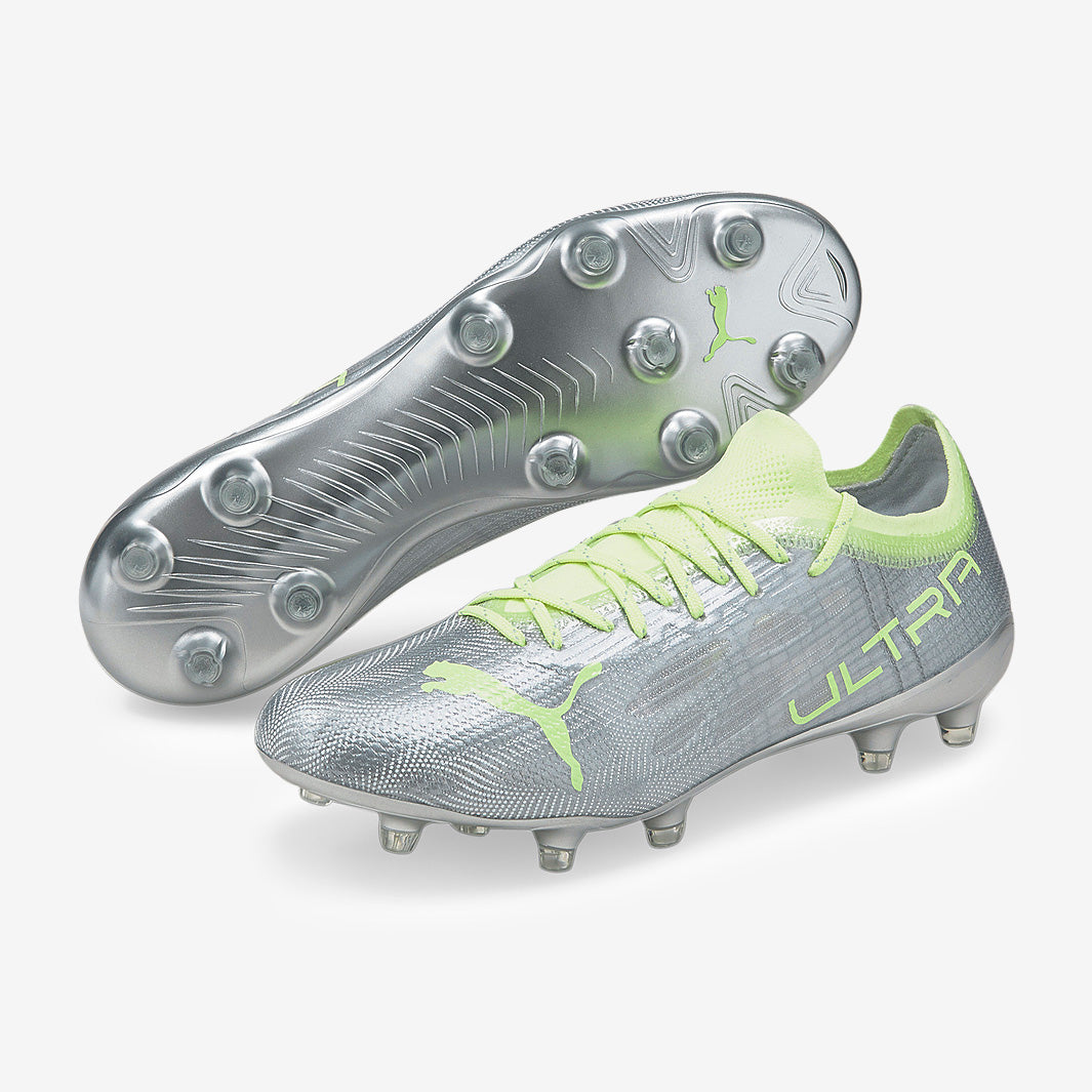 Puma Womens Ultra 1.4 FG/AG - Diamond Silver/Fizzy Light - Womens