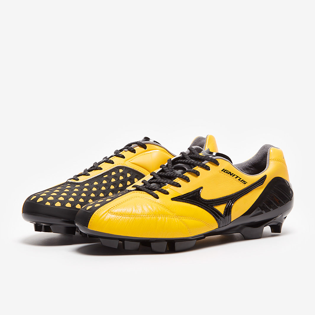 Mizuno Wave Ignitus Japan FG - Cyber Yellow/Black - Mens Soccer Cleats