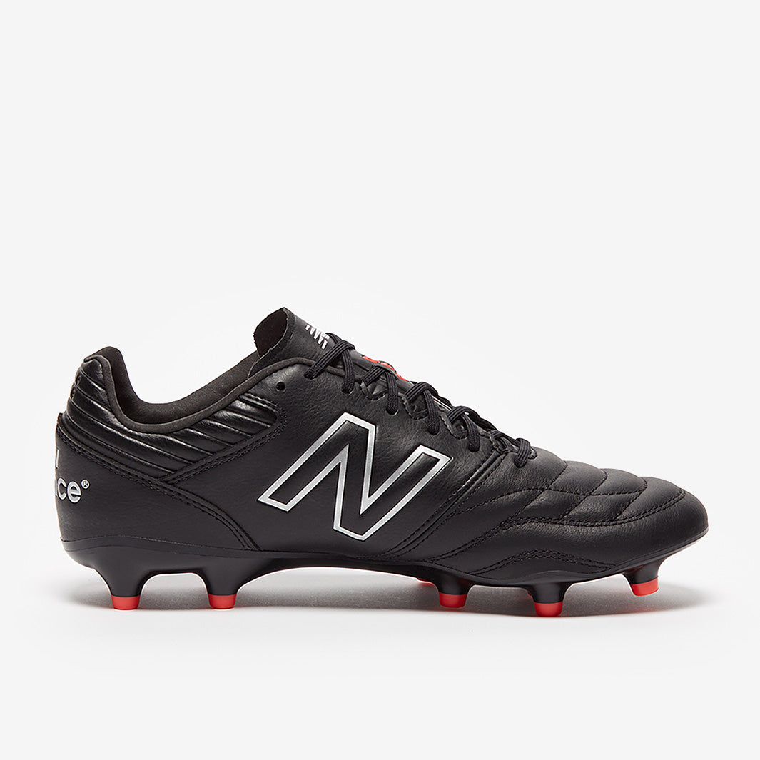 442v2　pro hg le New Balance 442 V2 Pro FG - Black/Silver - Mens Boots