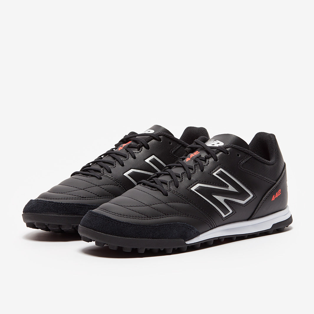 New Balance 442 V2 Team TF - Black/White - Mens Boots