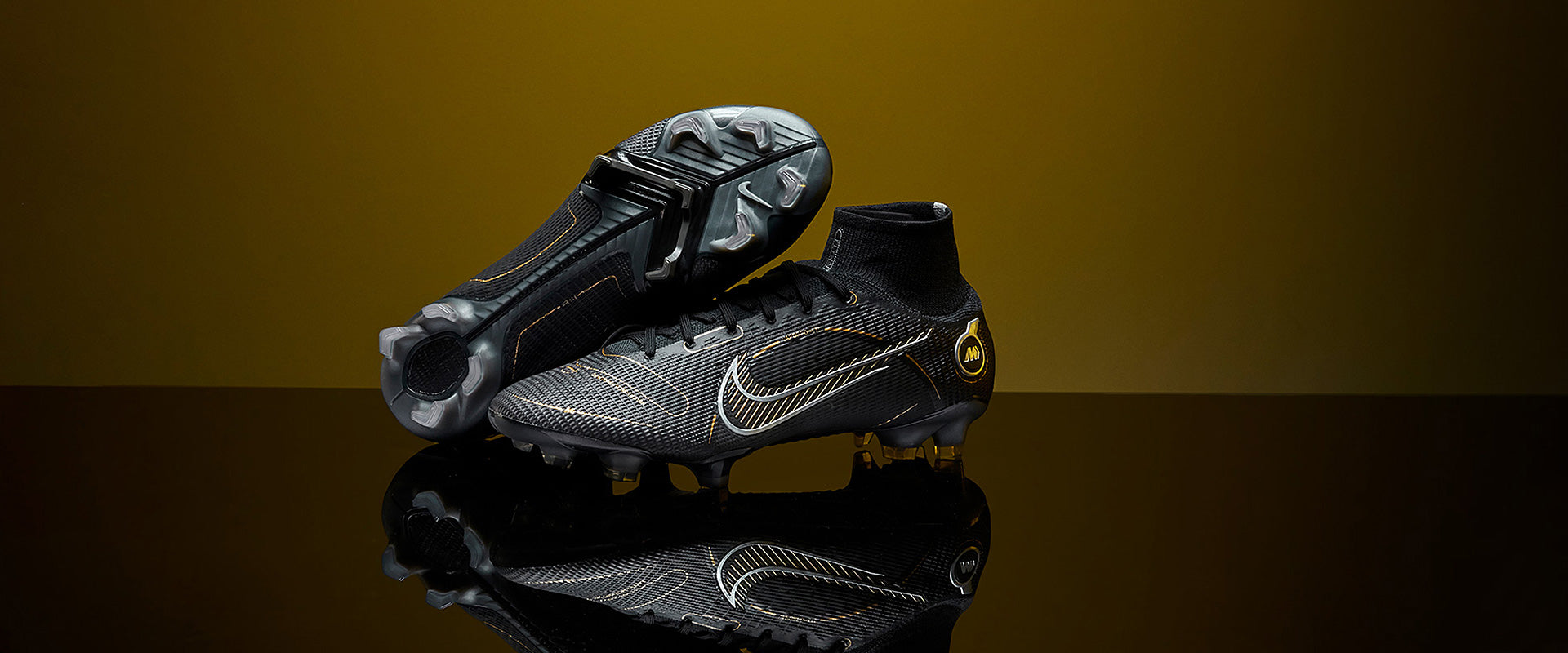Nike Mercurial Superfly VIII Elite FG - Black/Metallic Gold
