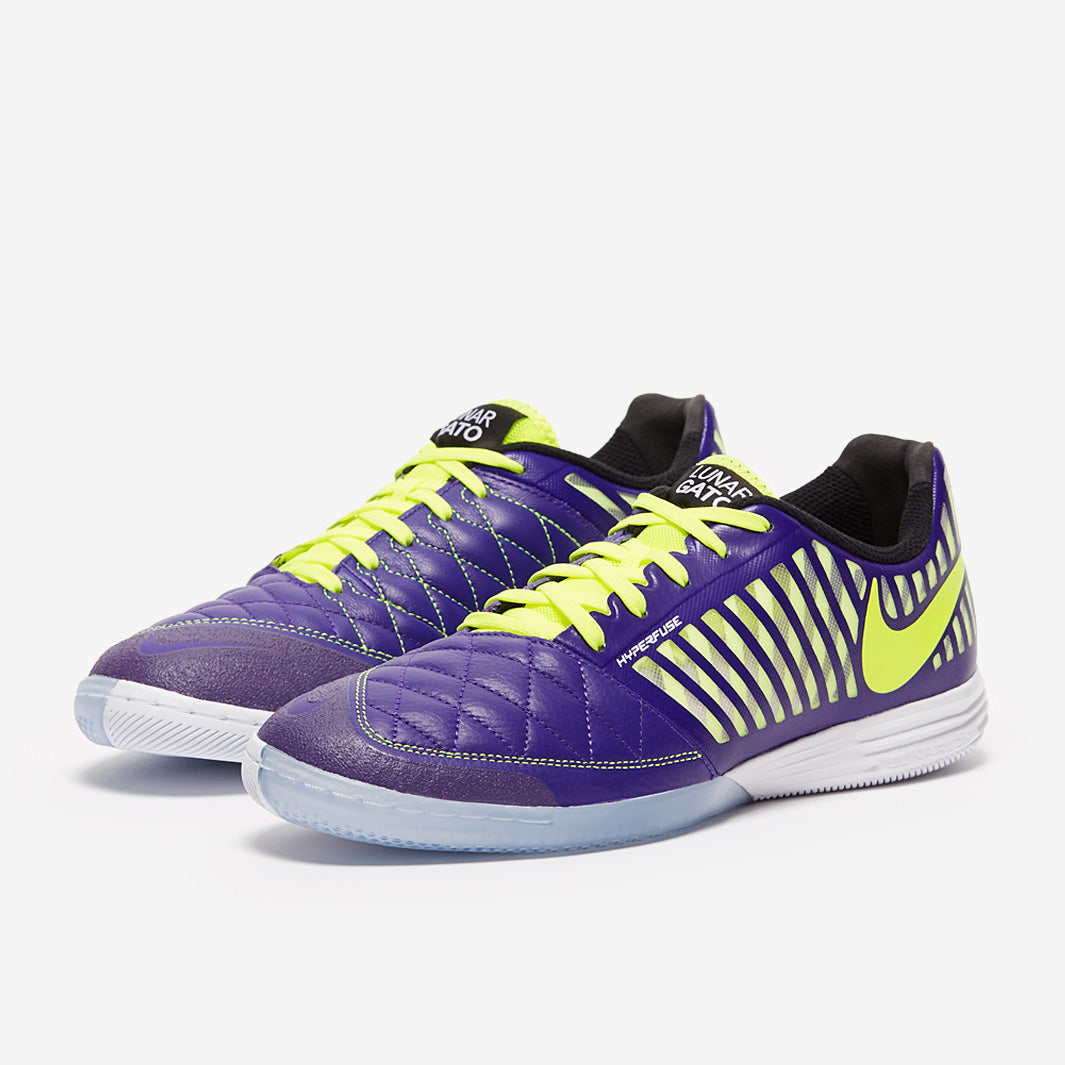 Nike LunarGato II - Electro Purple/Volt/Black/White - Mens Soccer