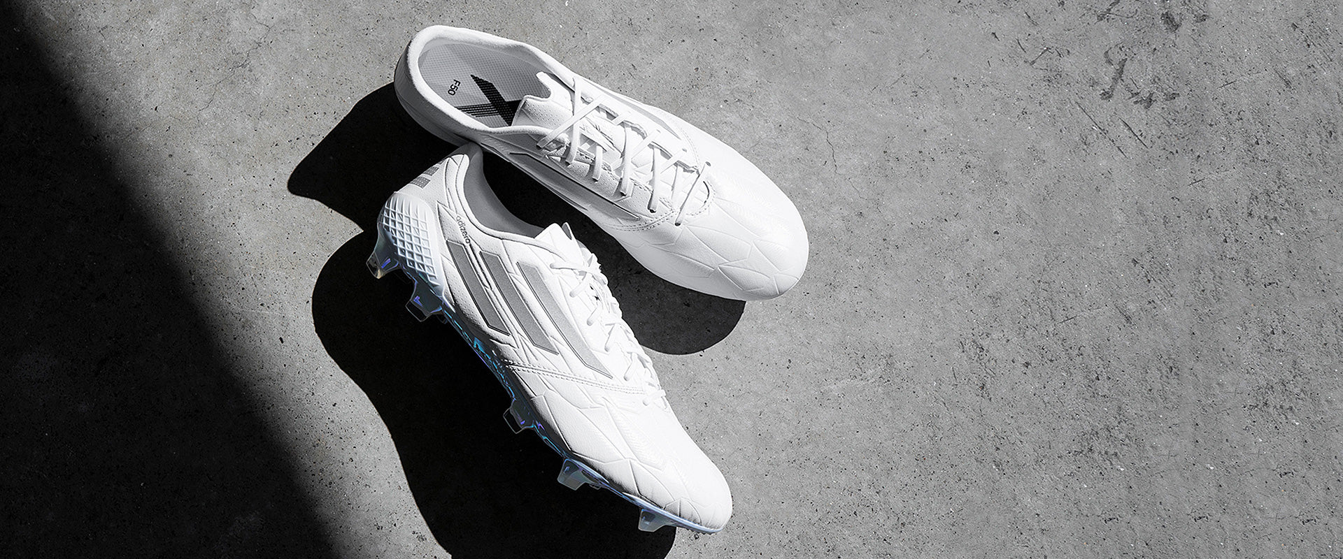 adidas F50 アディゼロIV FG adidas F50 Adizero IV FG - White/Gold Metallic/Scarlet - Mens Boots