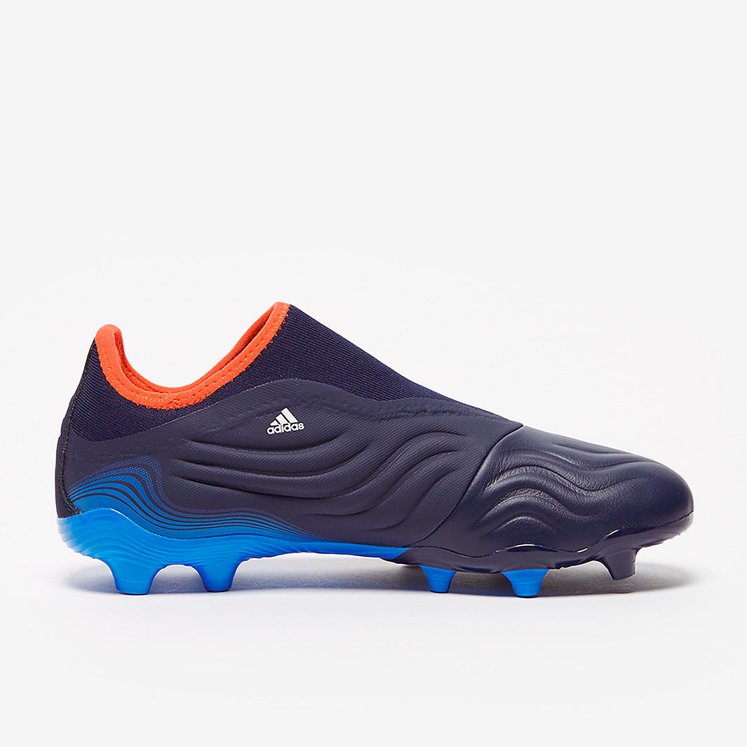 adidas Copa Sense.3 Laceless FG - Team Navy Blue/White/Blue Rush