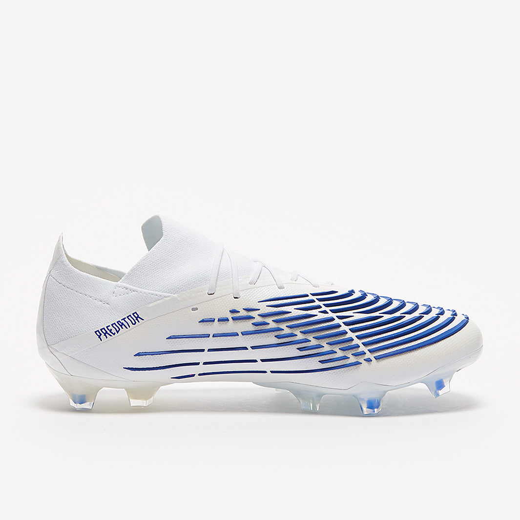 adidas Predator Edge.1 Low FG - White/Hi-Res Blue/White - Mens