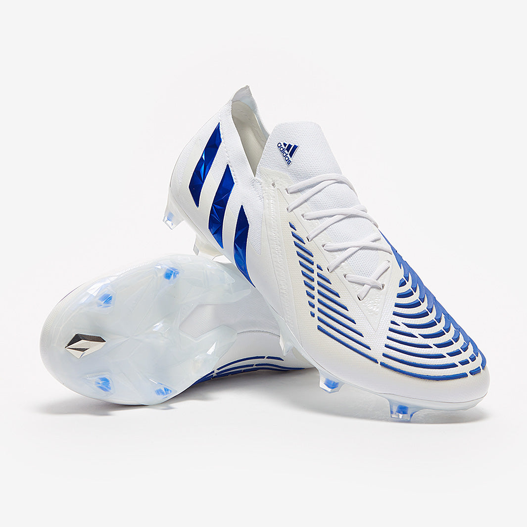 adidas Predator Edge.1 Low FG - White/Hi-Res Blue/White - Mens