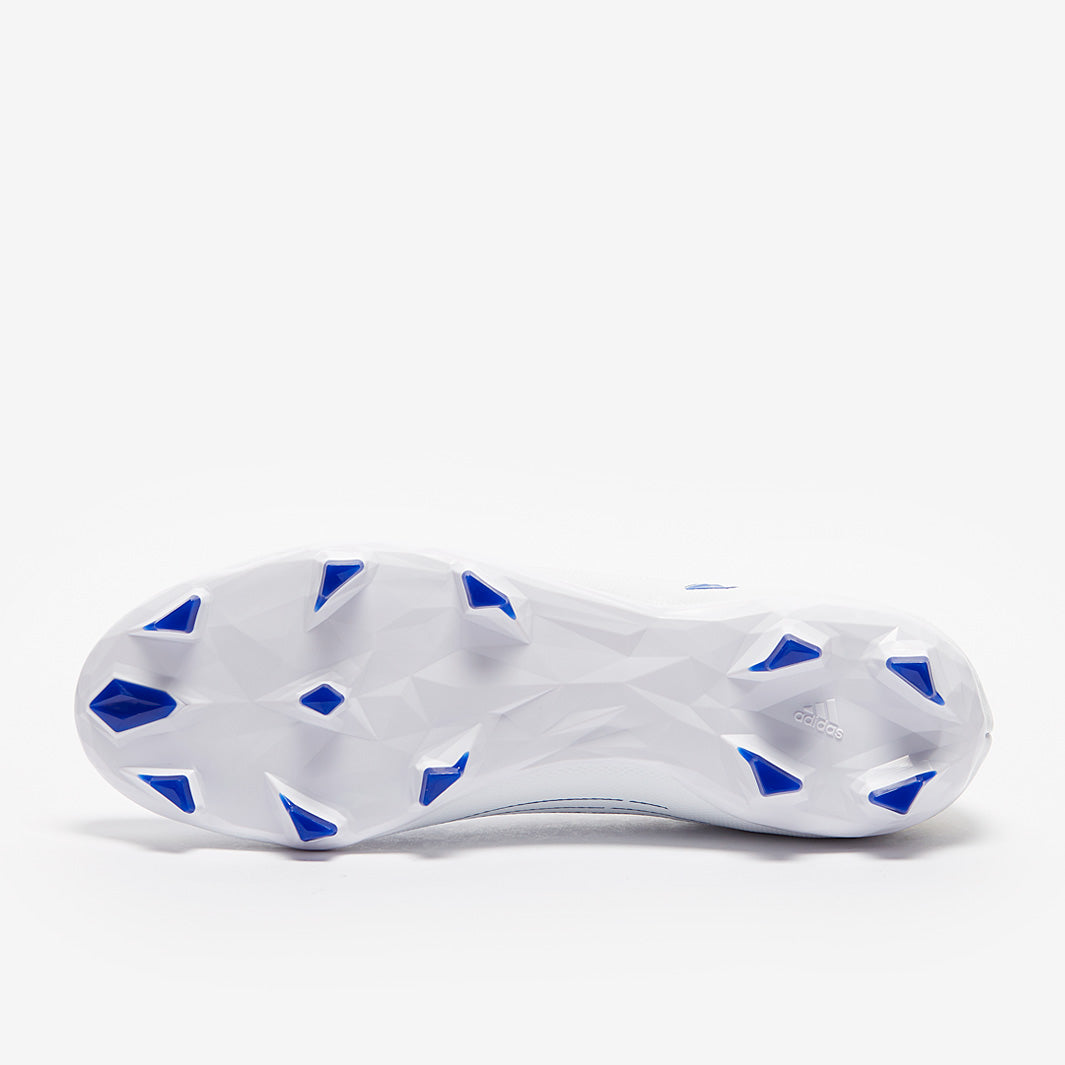adidas Predator Edge.3 Low FG - White/Hi-Res Blue/White - Mens