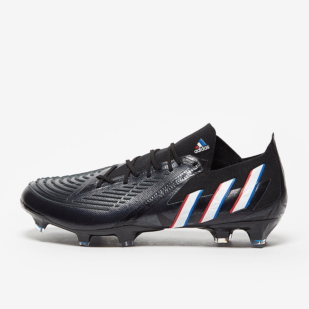 adidas Predator Edge.1 Low FG - Core Black/White/Vivid Red - Mens
