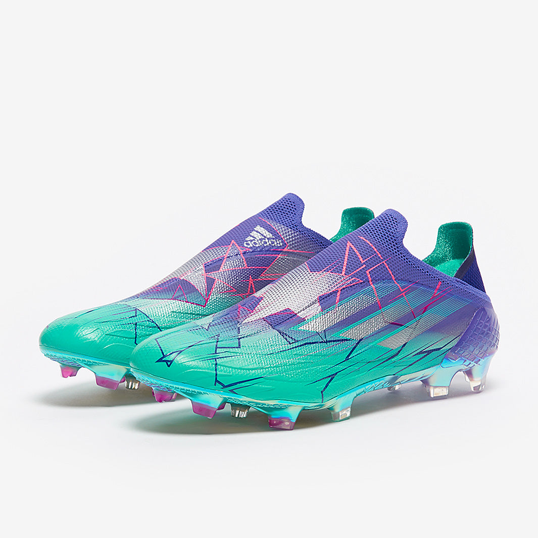 adidas X Speedflow+ FG - Purple Rush/Silver Metallic/Mint Rush