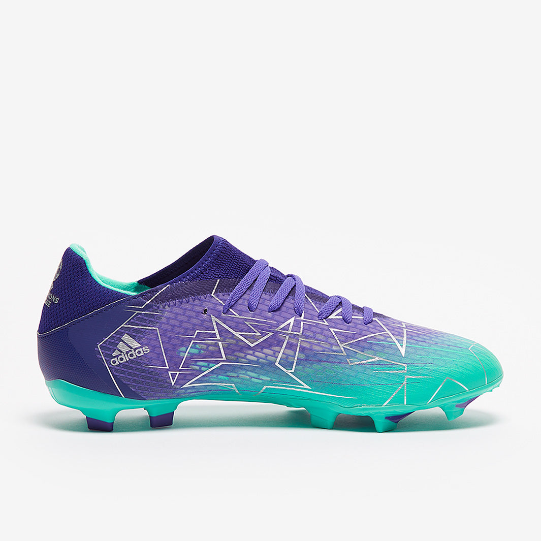 adidas X Speedflow.3 FG - Purple Rush/Silver Metallic/Mint Rush
