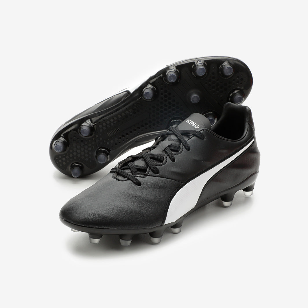 Puma King Pro 21 SL FG - Puma Black/Puma White - Mens Cleats