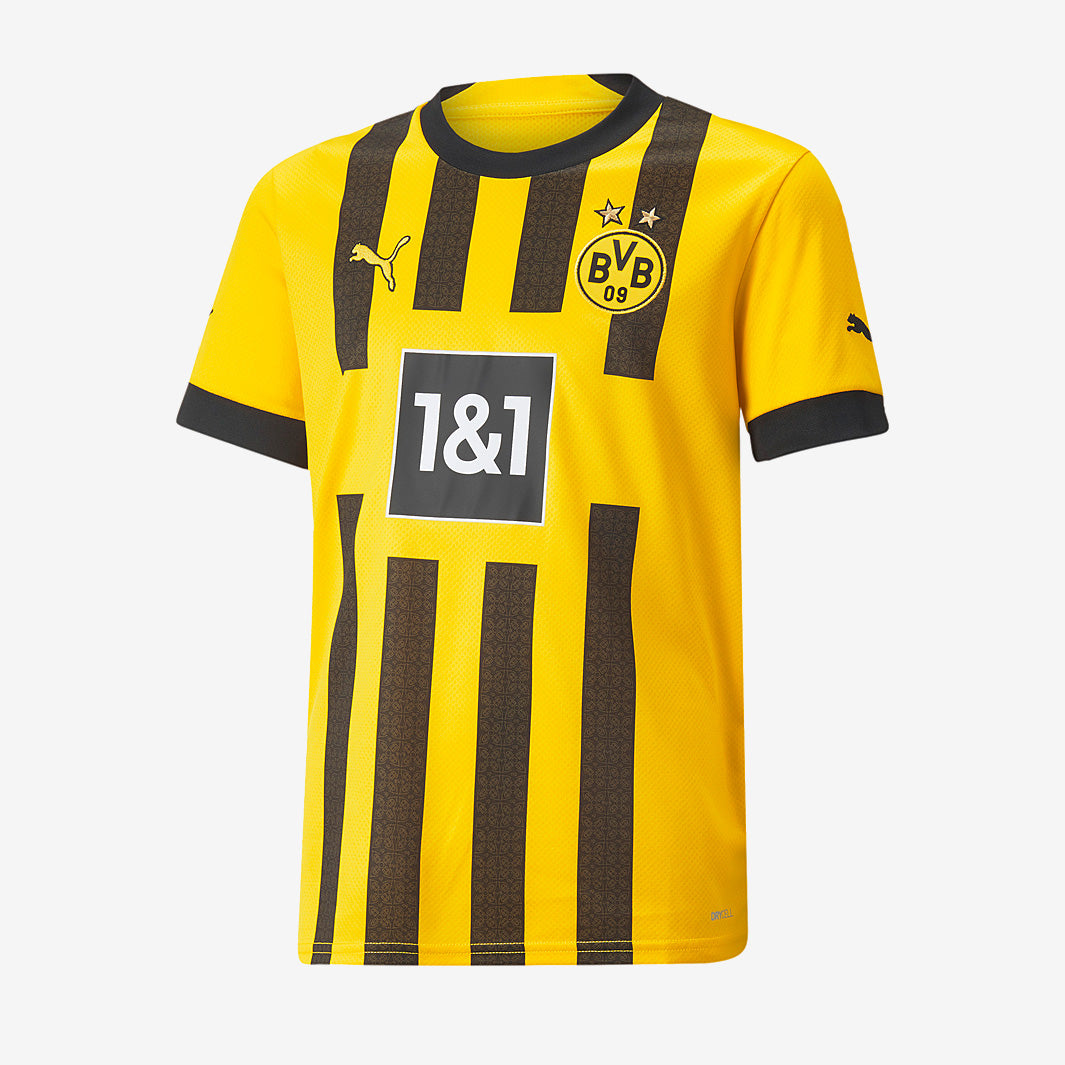 Puma Borussia Dortmund 22/23 Kids Replica Home Shirt With Sponsor