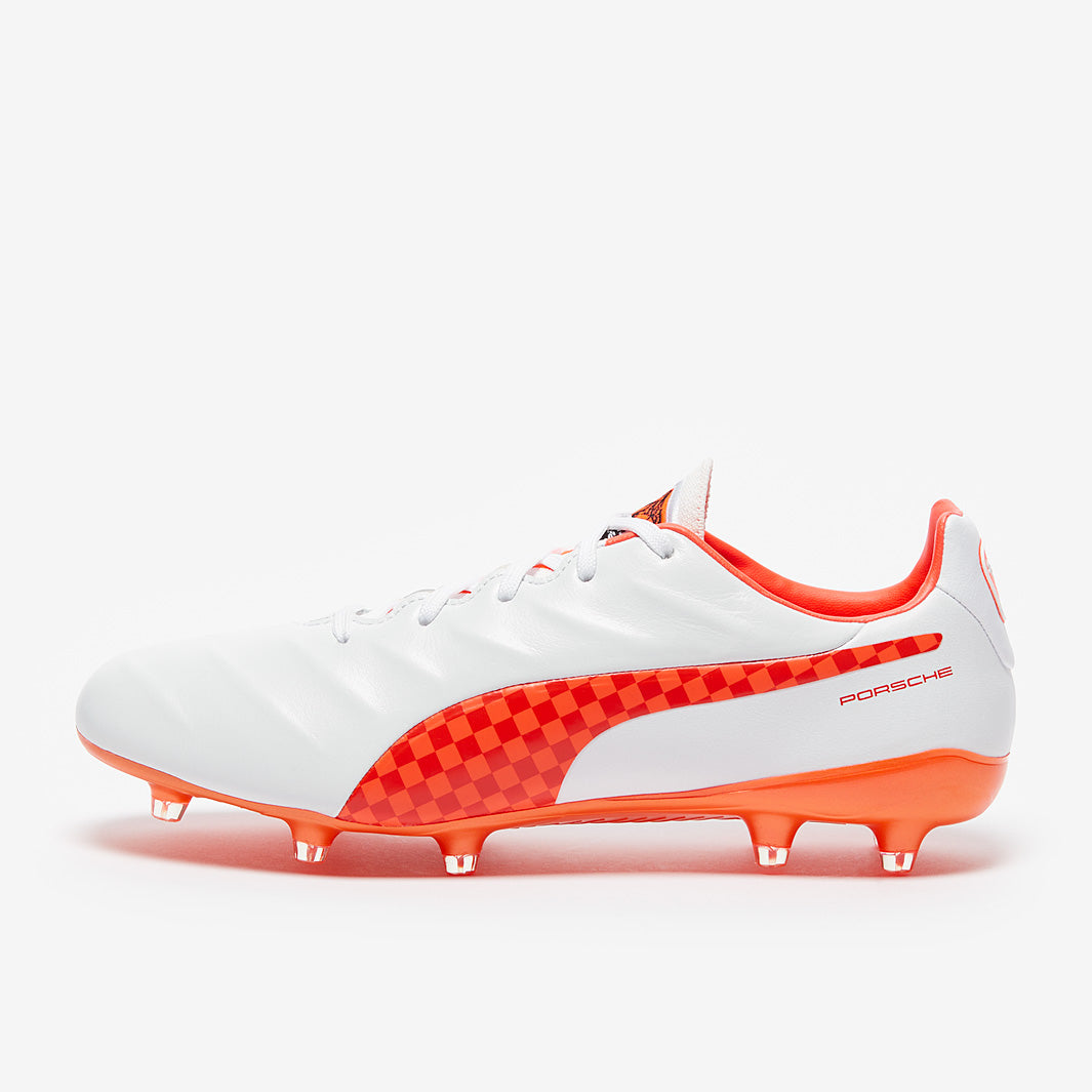 Puma King Platinum 21 Porsche Rallye FG/AG - Puma White/Nrgy Red