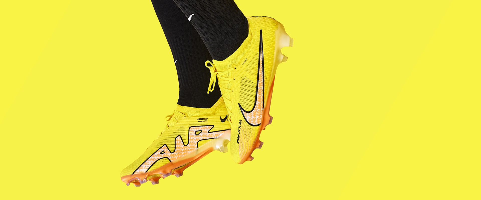 Nike Mercurial 取り替え式蛍光イエロー サッカーシューズ Nike Mercurial 取り替え式蛍光イエロー サッカーシューズ Nike