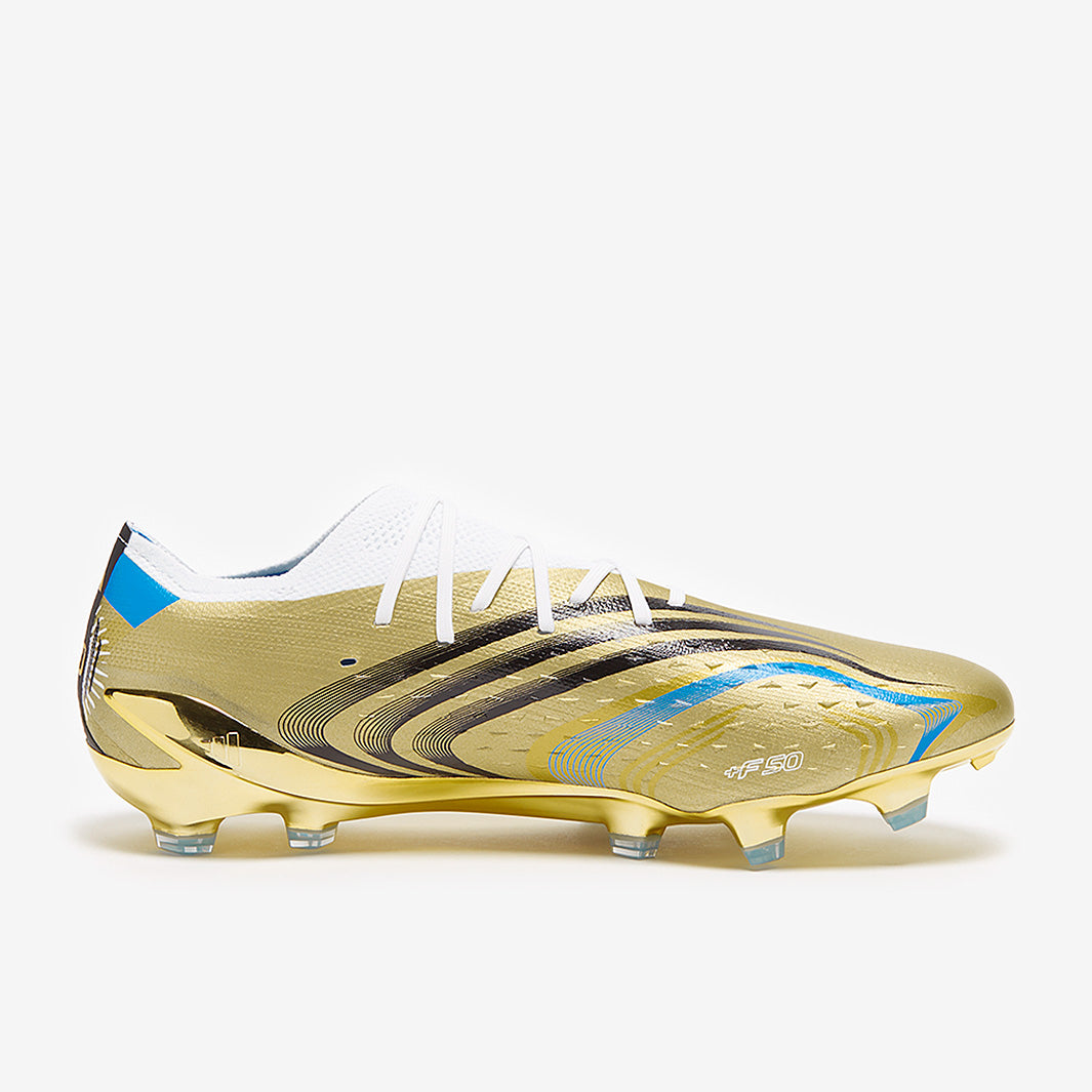 adidas X Speedportal Messi.1 FG - Gold Met/Ftwr White/Pulse Blue