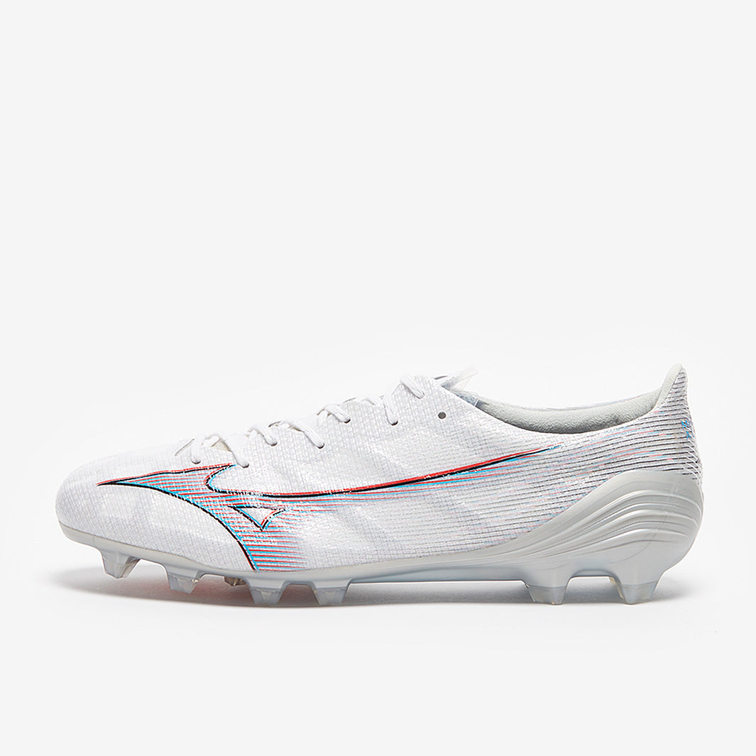 Mizuno Alpha Made In Japan FG - White/Ignition Red - Mens Boots