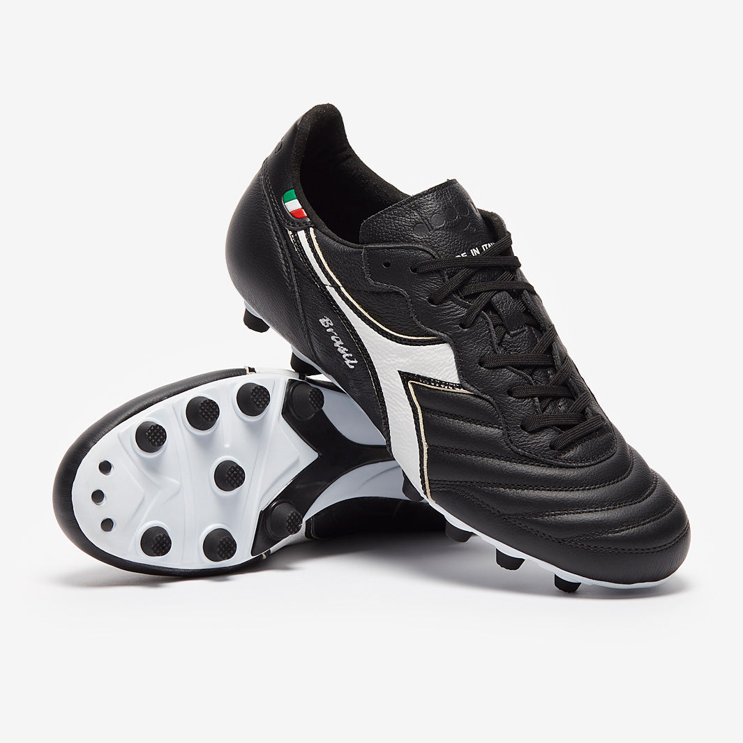 Diadora Brasil Made In Italy OG LT + MDPU - Black/White - Mens Boots