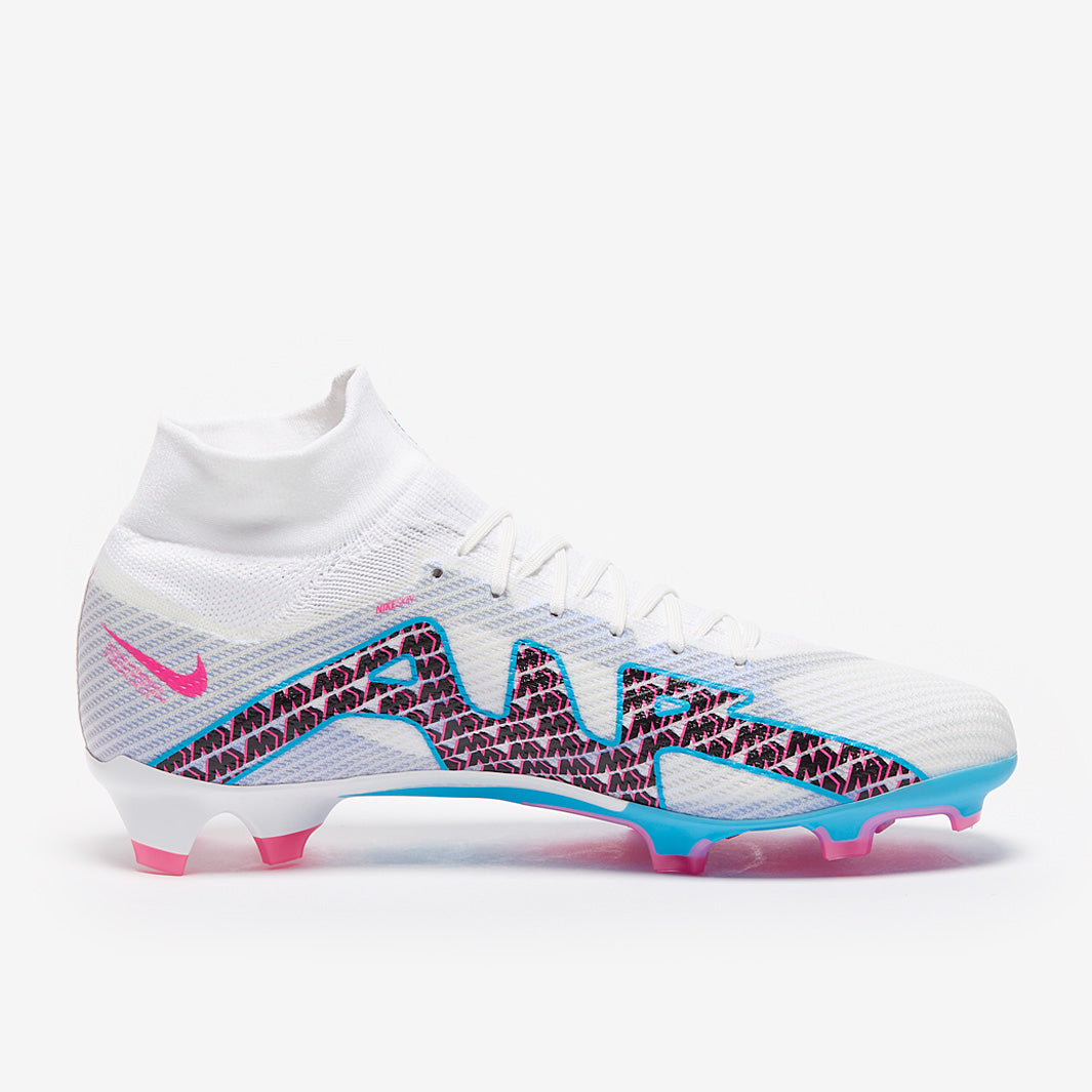 Nike Air Zoom Mercurial Superfly IX Pro FG - White/Baltic Blue