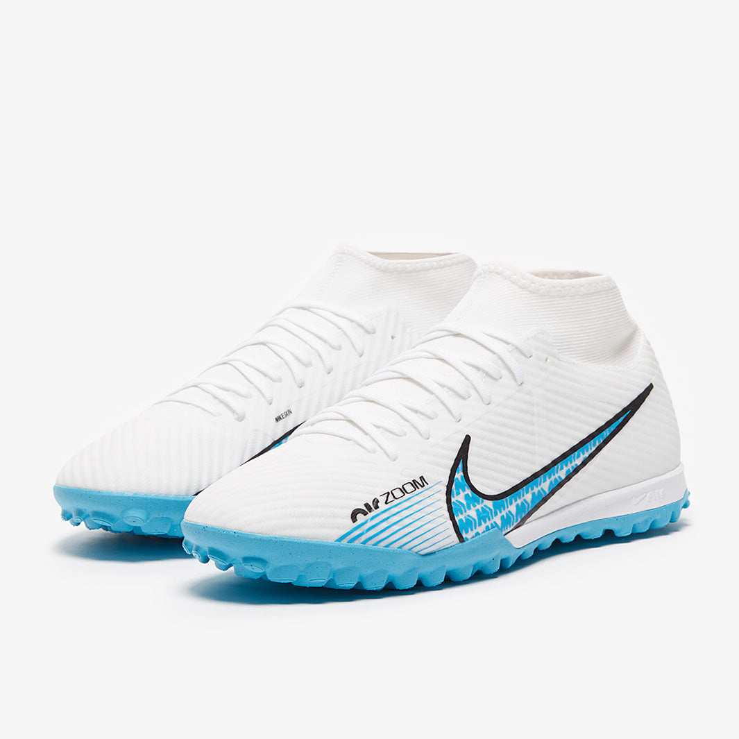 Nike Air Zoom Mercurial Superfly IX Academy TF - White/Baltic Blue