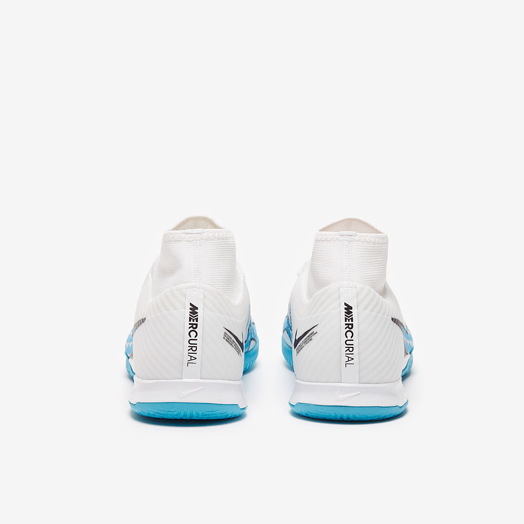 Nike Air Zoom Mercurial Superfly IX Academy IC - White/Baltic Blue