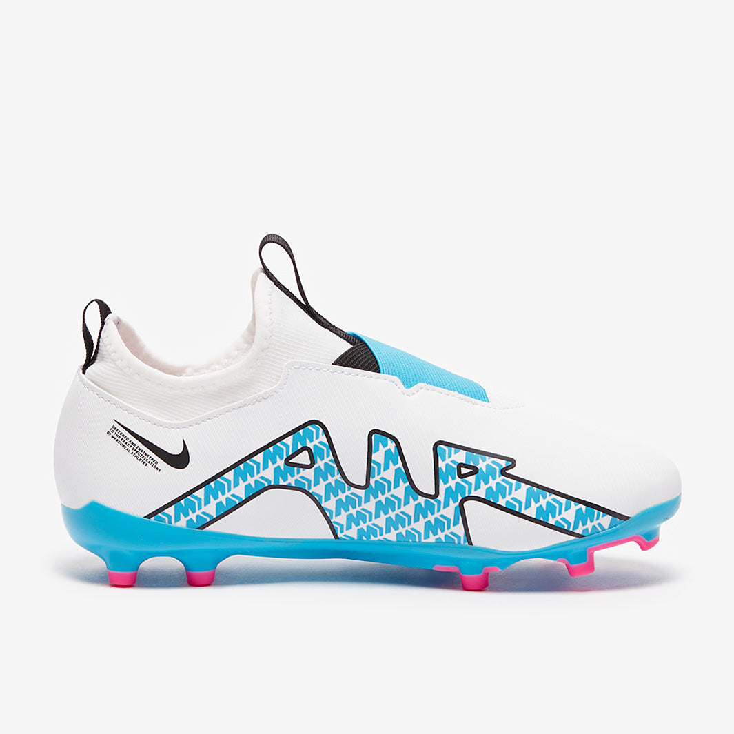 Nike Zoom サッカーシューズ ホワイト/ピンク/ブルー FG Nike Air Zoom Mercurial Superfly IX Pro FG - White/Baltic Blue
