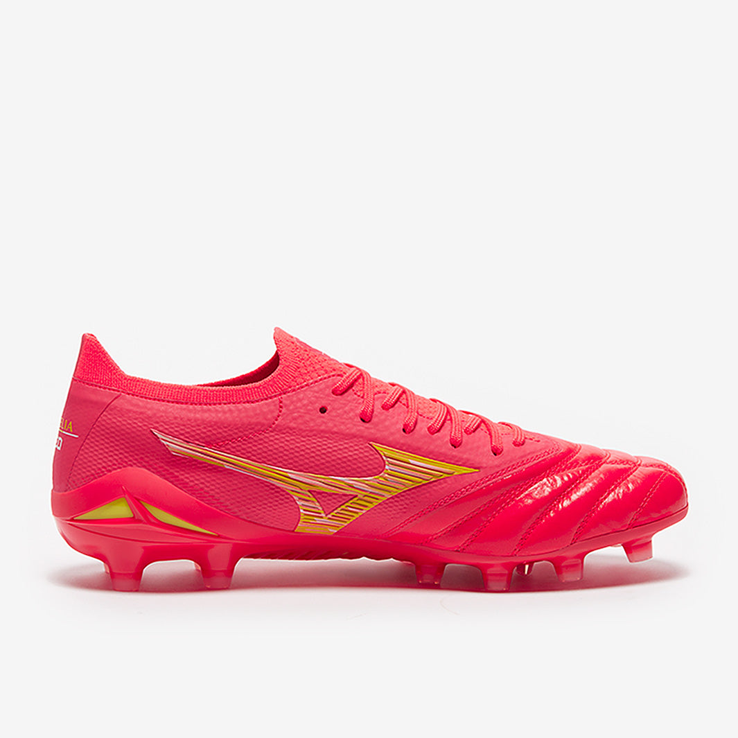 Mizuno Morelia NEO 4β JAPAN 27.0 Mizuno Morelia Neo IV Beta Made In Japan FG - Fiery Coral/Bolt