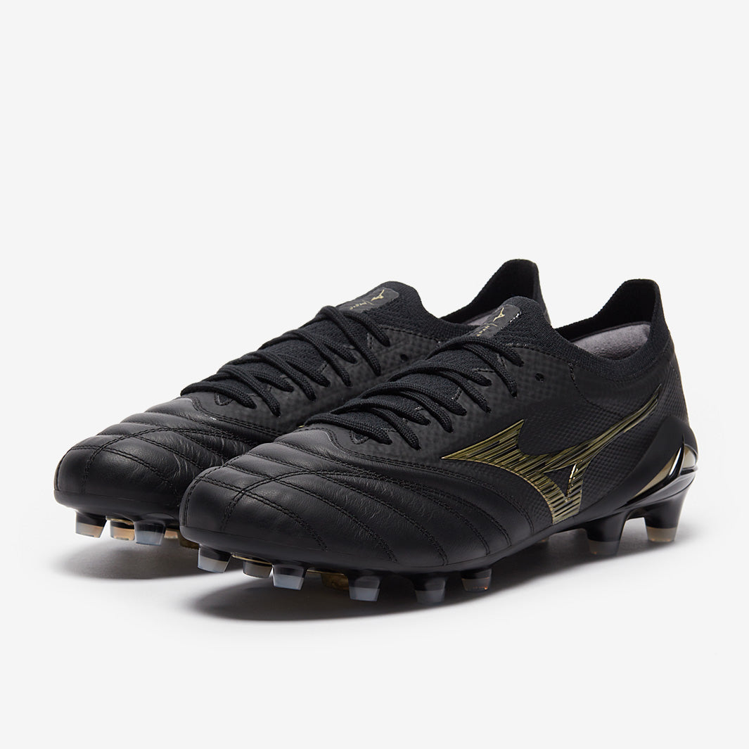 Mizuno Morelia Neo IV Beta Made In Japan FG - Black/Gold - Mens Boots