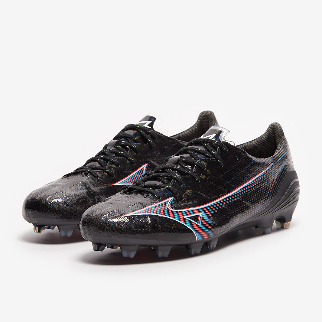 Mizuno Alpha Elite FG - Black/Ignition Red - Mens Cleats