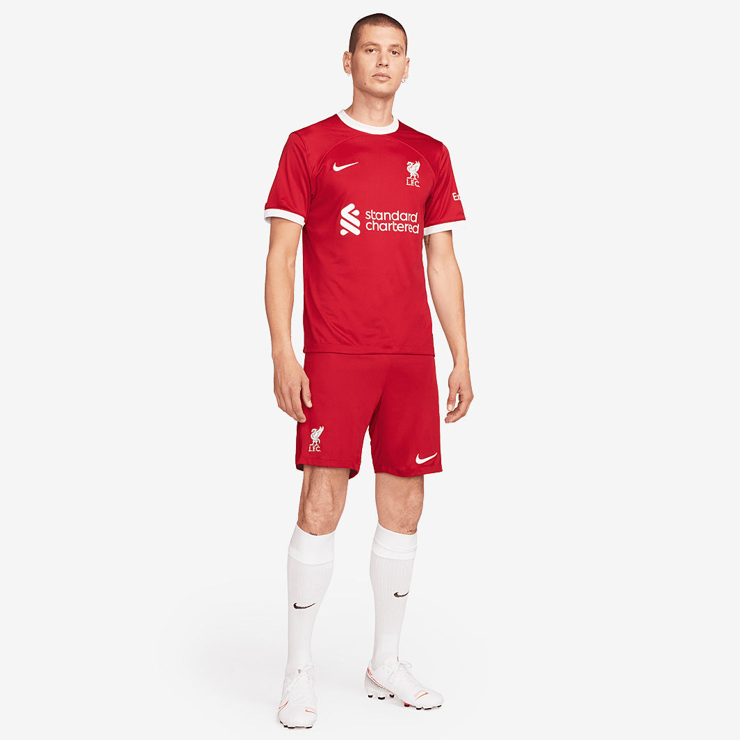 Nike Liverpool FC 23/24 Home Dri-Fit Stadium SS Shirt - Gym Red