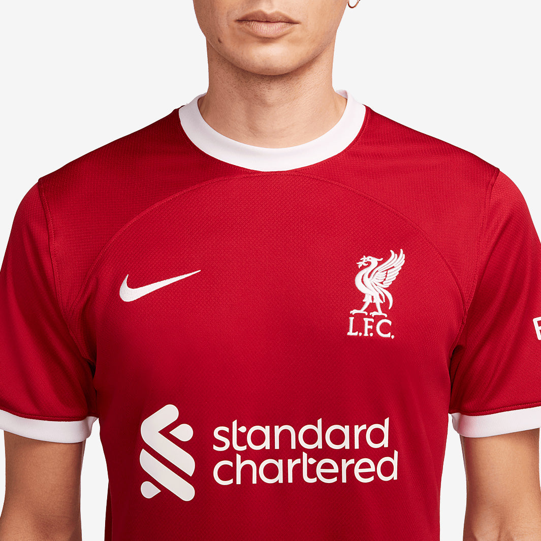 Nike Liverpool FC 23/24 Home Dri-Fit Stadium SS Shirt - Gym Red