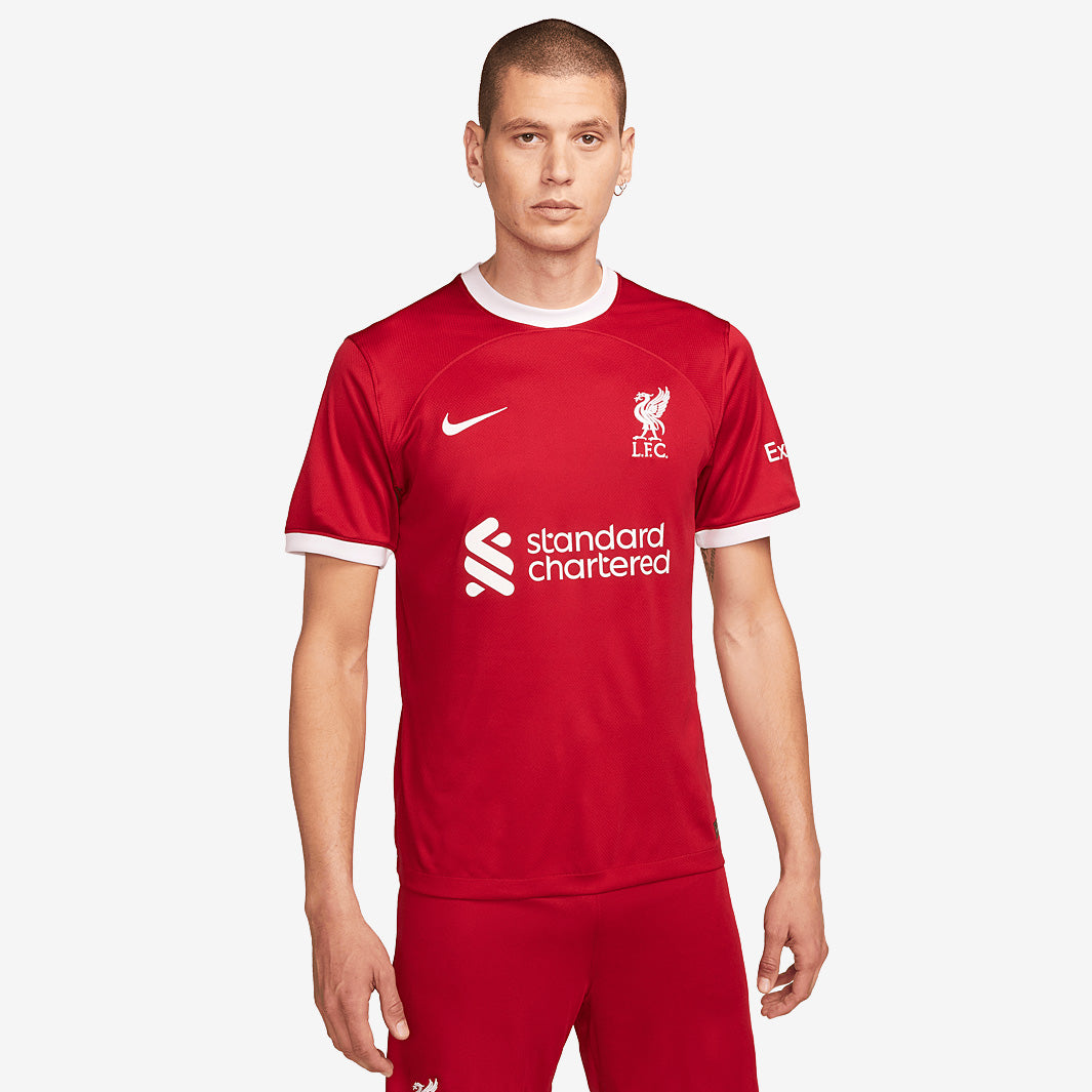 Nike Liverpool FC 23/24 Home Dri-Fit Stadium SS Shirt - Gym Red