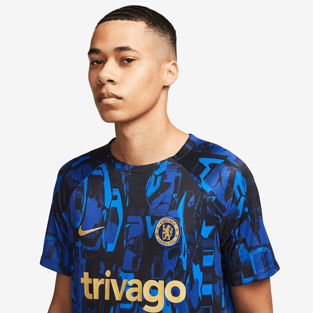 Nike Chelsea 23/24 Dri-Fit Academy Pro SS Top - Pitch Blue/Pitch