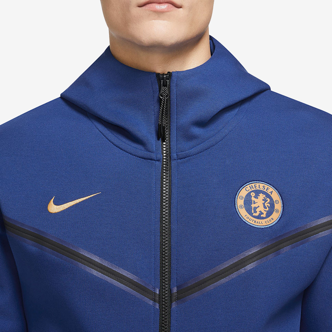 Chelsea fc パーカーNike navy/gold セットアップ L Nike Chelsea FC Men's 1/2-Zip Fleece Soccer Hoodie