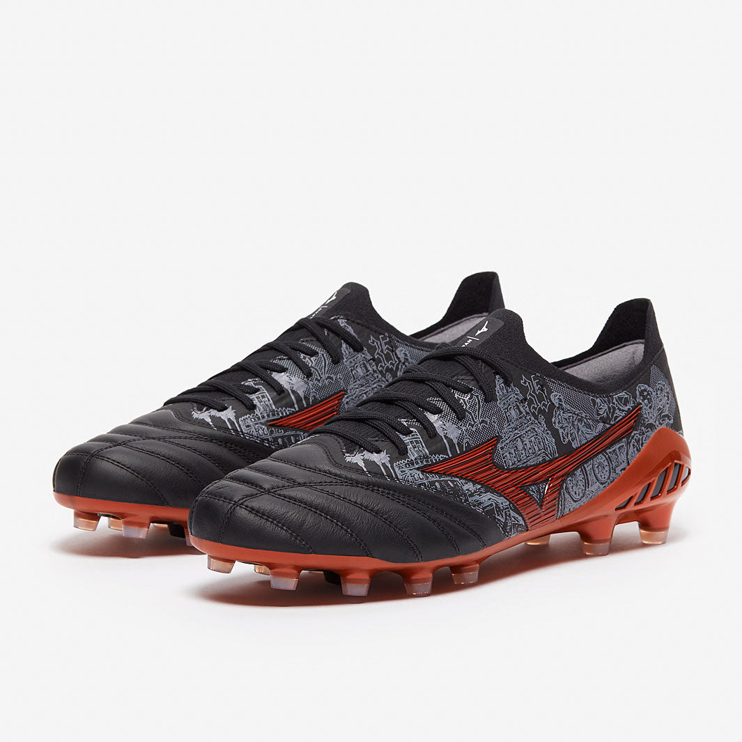 Mizuno Morelia Neo III SR4 Made In Japan - Black/High Risk Red